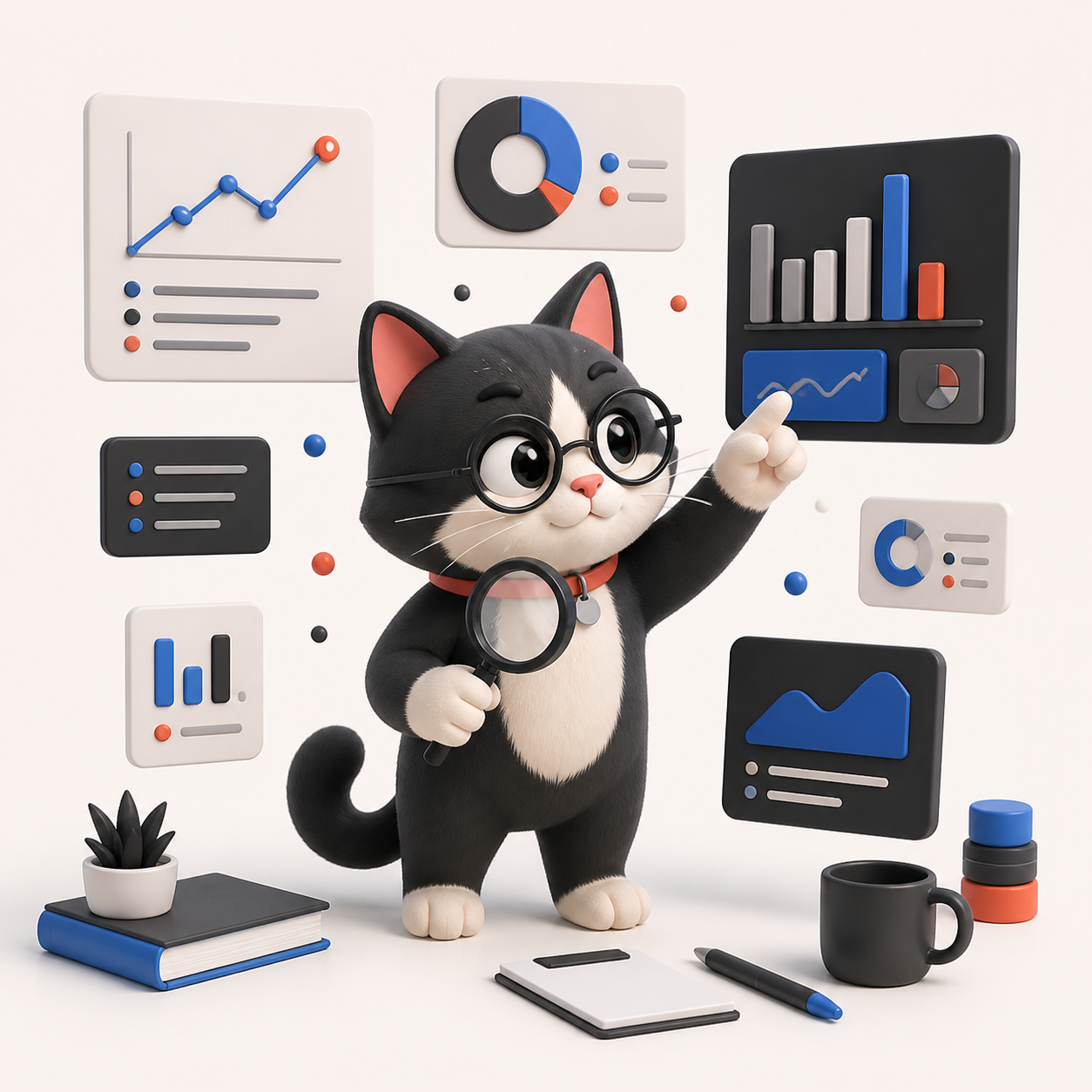 Michi analizando datos